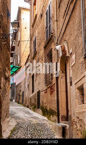 Italia Calabria Cosenza Vecchia Centro storico Foto Stock