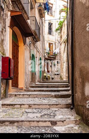 Italia Calabria Cosenza Vecchia Centro storico Foto Stock