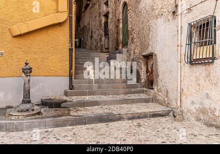 Italia Calabria Cosenza Vecchia Centro storico Foto Stock