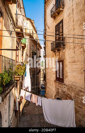 Italia Calabria Cosenza Vecchia Centro storico Foto Stock