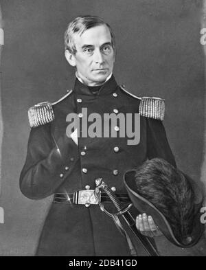 Ritratto di Robert Anderson (Briga. Gen. Dal 15 maggio 1861), ufficiale dell'Esercito Federale. Foto Stock
