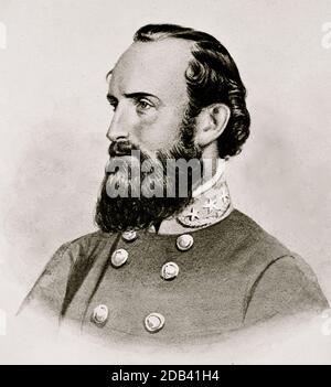 Stonewall Jackson, Ritratto generale confederato. Foto Stock