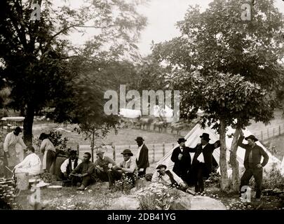 Gettysburg, Pennsylvania. Campo del Capitano [John J.] Hoff. Foto Stock