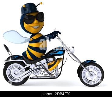 Divertimento bee - 3D illustrazione Foto Stock