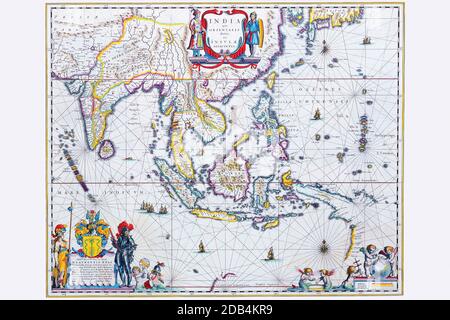 Willem Janszoon Blaeu (9 dicembre 1571, Uitgeest o Alkmaar – 21 ottobre 1638, Amsterdam), abbreviato anche in Willem Jansz. Blaeu, è stato un cartografo olandese, atlante maker e editore. Foto Stock