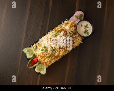 Biryani tradizionale - cibo Mughalai indiano Foto Stock