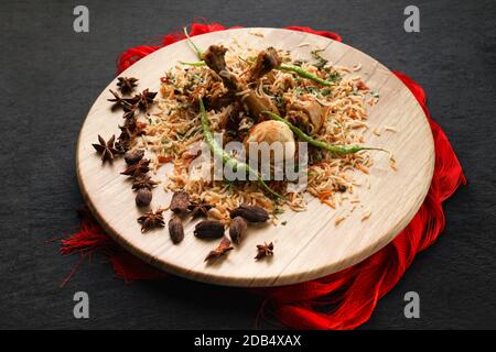 Biryani tradizionale - cibo Mughalai indiano Foto Stock