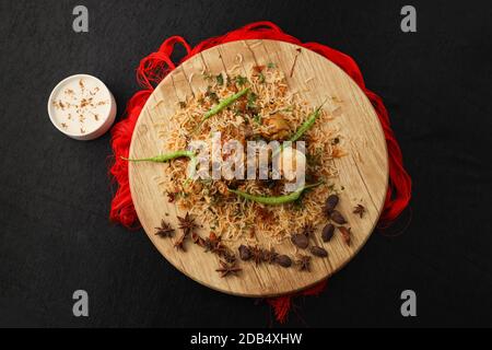 Biryani tradizionale - cibo Mughalai indiano Foto Stock