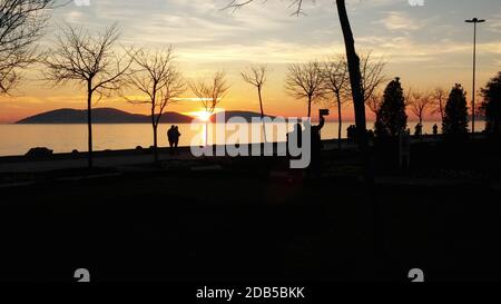 Istanbul al tramonto Foto Stock