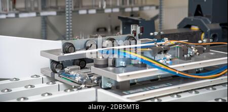 Parte di una macchina digitale per una misurazione 3D accurata mediante scansione. Foto Stock