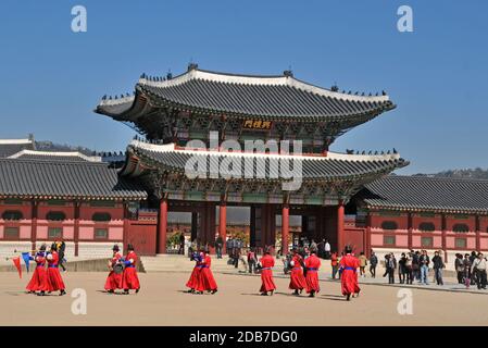 Gyeongbokgung, Royal Palace, Seoul, Corea del Sud Foto Stock