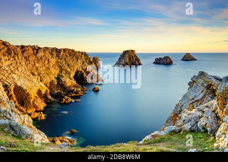 Pen Hir Point, Penisola Crozon, Bretagna, Francia Foto Stock