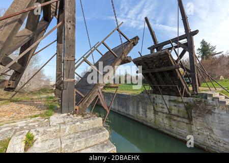 Pont Van Gogh Langlois Bridge in Arles Francia Foto Stock