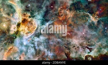 Carina Nebula nello spazio esterno. Gli elementi di questa immagine fornita dalla NASA. Foto Stock