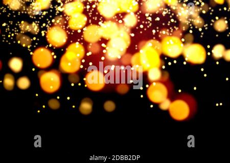Abstract le luci gialle Foto Stock