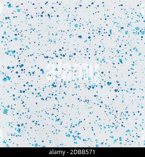 Sfondo acquerello con spruzzi di vernice in blu scuro e blu chiaro Foto Stock
