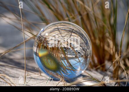 Lente fotografia a sfera Foto Stock