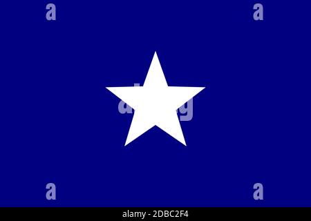 Bandiera blu Bonnie bandiera non ufficiale degli Stati Confederati d'America Foto Stock