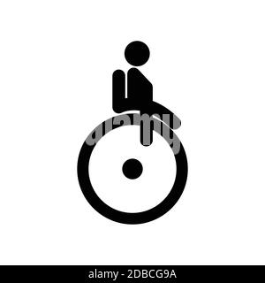Icona disabilità. Vettore modello di progetto Illustrazione Vettoriale