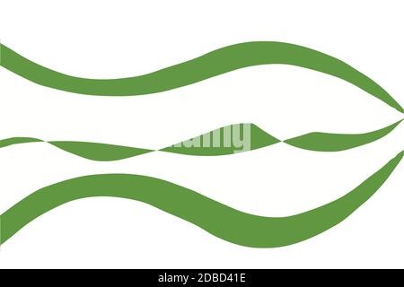 Paesaggio verde astratto. Illustrazione Vettoriale