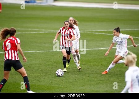 Sophie Istillart del Club Atletico in azione durante il campionato femminile 039, Primera Iberdrola football match betw / LM Foto Stock