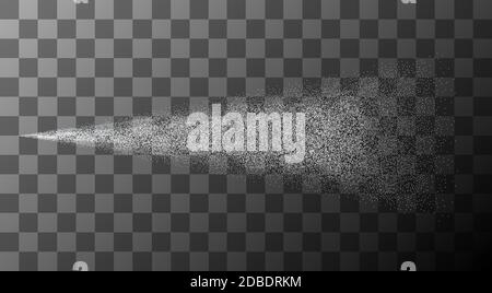 Effetto spray vettoriale moderno su sfondo trasparente Illustrazione Vettoriale