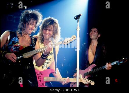 Bon Jovi live al Norwich Playhouse 1986 Foto Stock