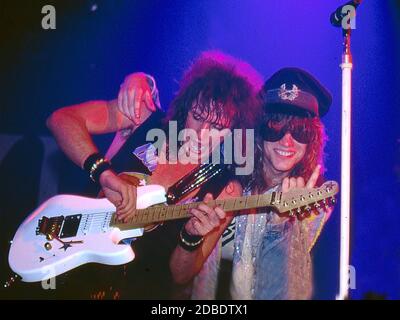 Bon Jovi live al Norwich Playhouse 1986 Foto Stock