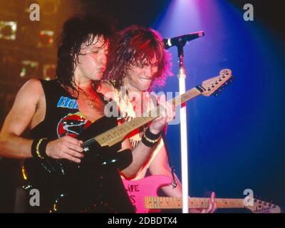 Bon Jovi live al Norwich Playhouse 1986 Foto Stock