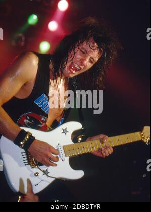 Bon Jovi live al Norwich Playhouse 1986 Foto Stock