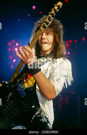 Bon Jovi live al Norwich Playhouse 1986 Foto Stock