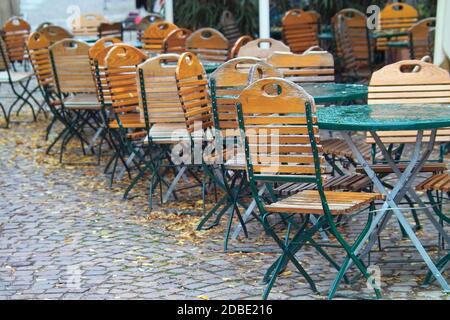 Giardino della birra Foto Stock