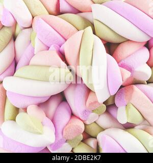 Sfondo marshmallow. Caramelle marshmallows colorate per usi di sfondo Foto  stock - Alamy