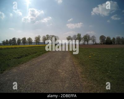 Vicolo della Valle di Werra in Germania Foto Stock