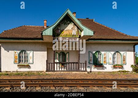 Storia in ferrovia. Foto Stock