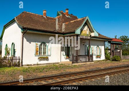 Storia in ferrovia. Foto Stock