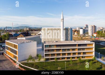 Archivio moderno del centro culturale religioso islamico in costruzione a Lubiana, Slovenia, Europa. Foto Stock