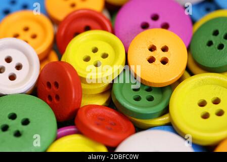 Pulsanti colorati Foto Stock