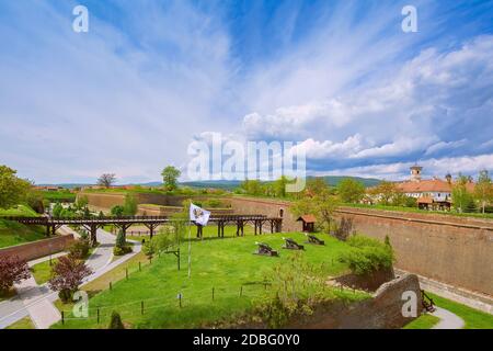 All'interno della Cittadella di Alba Carolina, Alba Iulia, Romania Foto Stock