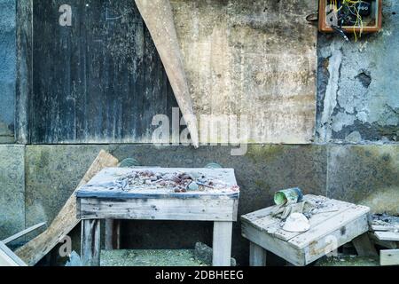 Fabbrica dismessa, luoghi abbandonati (Lazio, Italia, Europa) Foto Stock