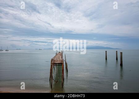 Il villaggio dei pescatori di Bophut Beach, Koh Samui, Thailandia Foto Stock