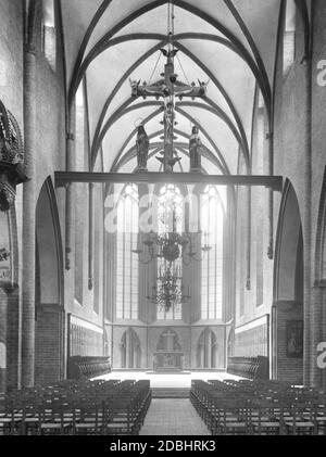 La fotografia mostra l'interno della chiesa del monastero francescano di Berlino-Mitte nel 1936. Foto Stock