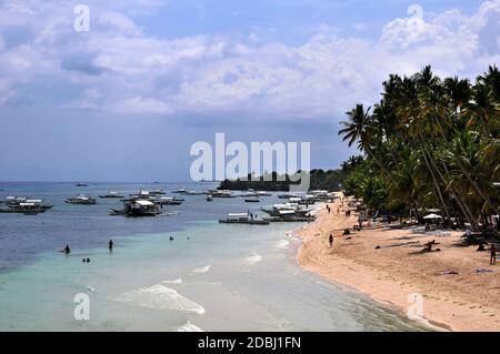 Spiaggia di bellezza sull'isola di Panglao nelle Filippine Foto Stock