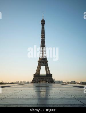 Torre Eiffel, Palais de Chaillot, Parigi, Ile-de-France, Francia, Europa Foto Stock