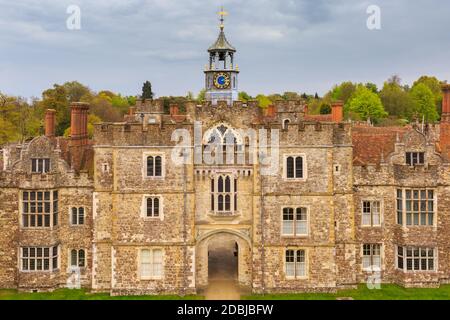 La Knole House, XVI secolo storico paese inglese estate in Kent, England, Regno Unito Foto Stock