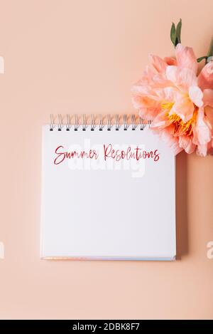 Apri il notebook per scrivere sogni Foto Stock