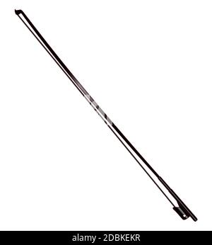 Un tipico violino bow isolate su uno sfondo bianco Foto Stock