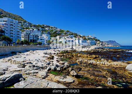 Camps Bay, Città del Capo Foto Stock