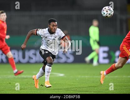 Braunschweig, Germania. 17 Nov 2020. Azione individuale, Freisteller Ridle Baku (Germania). GES/Football/Campionato europeo qualificazione: Germania U21 - Galles U21, 11/17/2020 Calcio: Euro Qualifier Under 21: Germania vs Galles, Braunschweig, 17 novembre 2020 | Usage worldwide Credit: dpa/Alamy Live News Foto Stock
