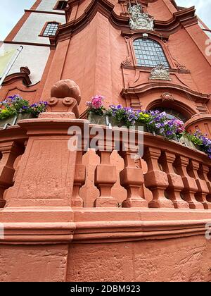 Fulda, Germania - la chiesa parrocchiale cattolica di San Blasio (costruita dal 1771 al 1785 in stile barocco) Foto Stock